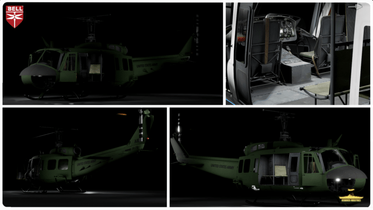 The Bell UH-1D Huey Helicopter in Roblox is a high-quality, fully scripted model of the legendary utility helicopter developed by Bell Helicopter.