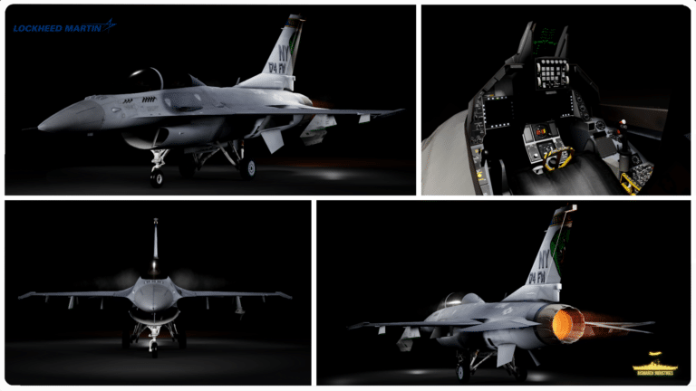 The General Dynamics F-16D Fighting Falcon Fighter in Roblox is a fully scripted, high-performance model of the iconic American single-engine supersonic multirole jet.