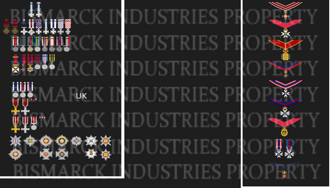 2D British Medals